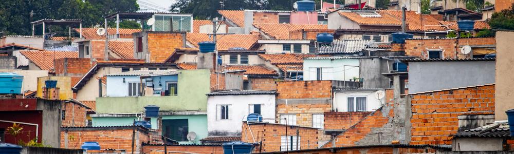 Sao Paolo, Brazilien, en favela.