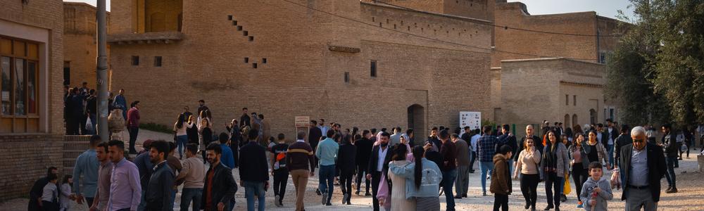 Kurdish families at the Citadel in Erbil, the capital of the Kurdistan Region.