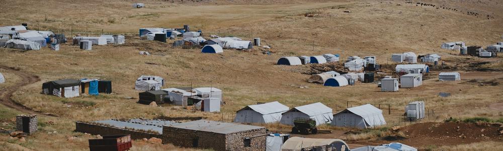 An IDP camp for Ezidis from the Sinjar (Shingal) region, after being displaced by the Islamic State.